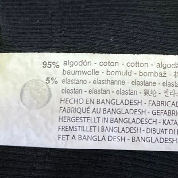 Zara Black Rib Knit Long Sleeve Collar V-Neck Mini Bodycon Polo Sweater Dress S - Picture 5 of 5